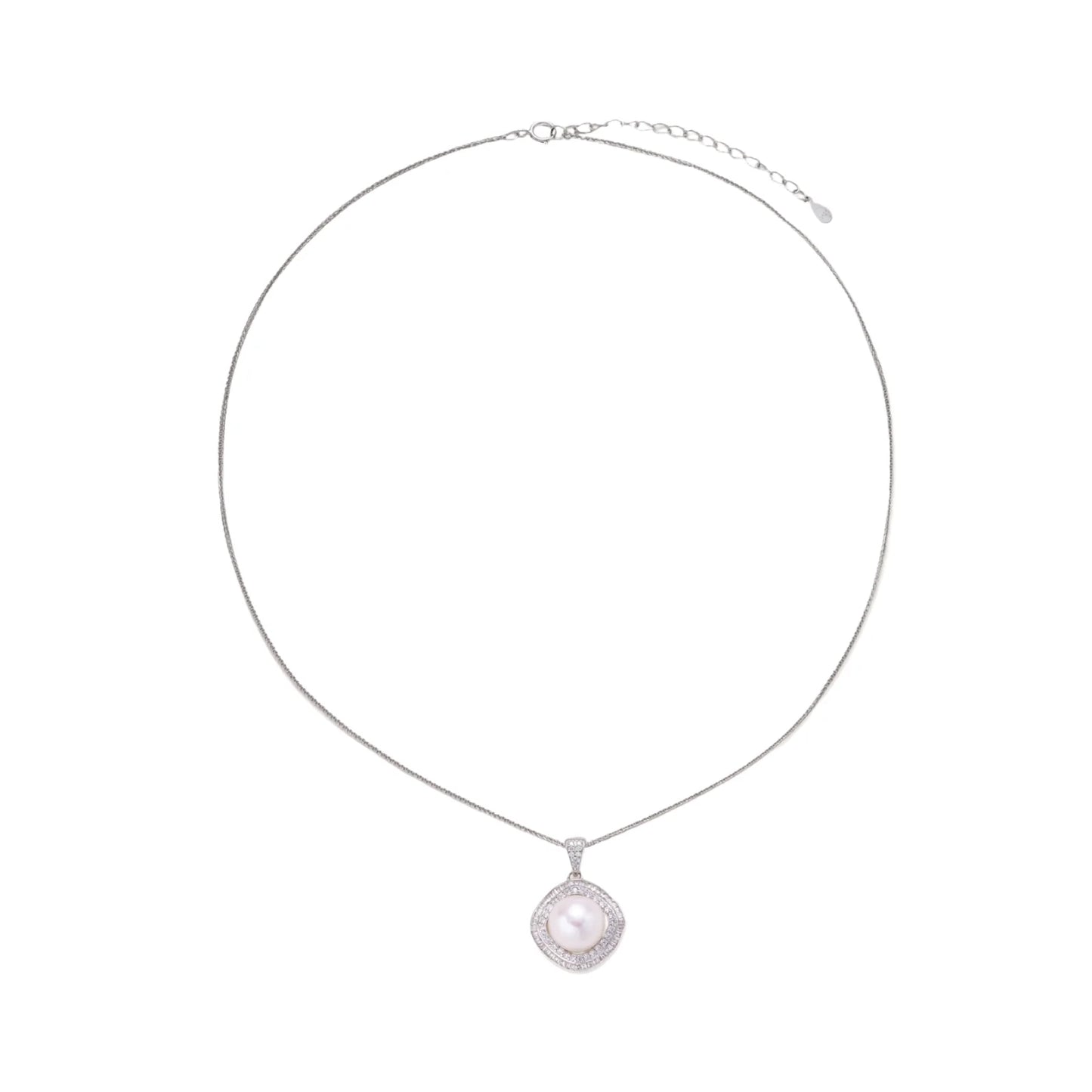 Halo Pearl Statement Necklace