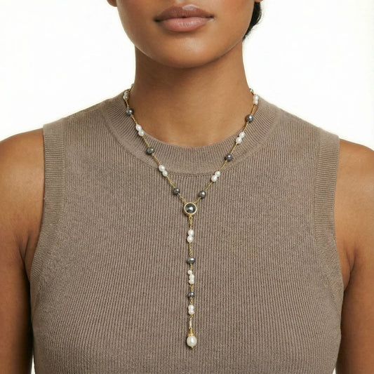 Twilight Pearl Lariat