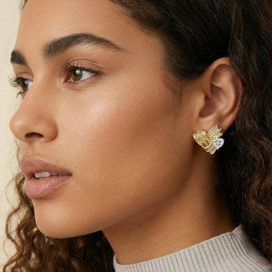 Golden Goddess 18K Gold Studs