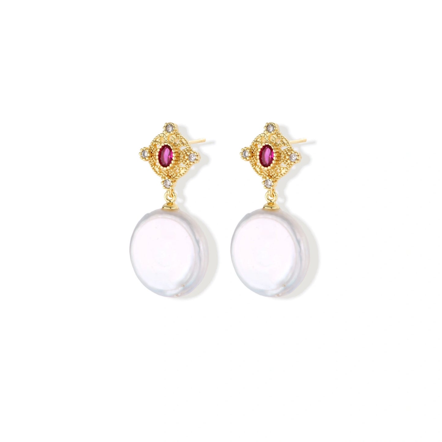Royal Garden Pearl Drops by Gabriella's Jewels