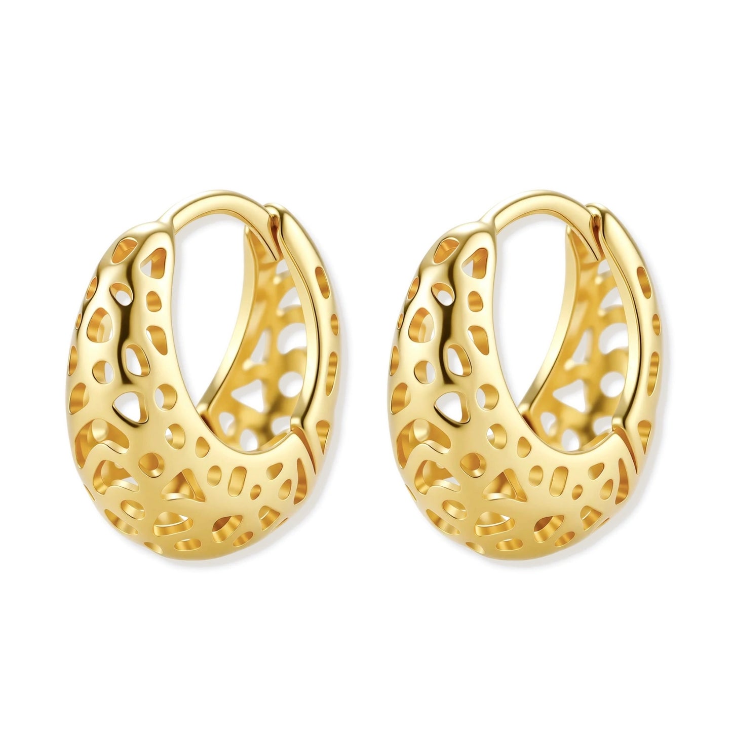 Honeycomb Dream Hoops by Gabriella's Jewels