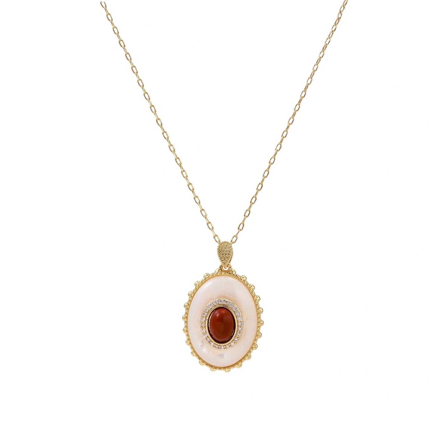 Amber Cameo Pendant by Gabriella's Jewels
