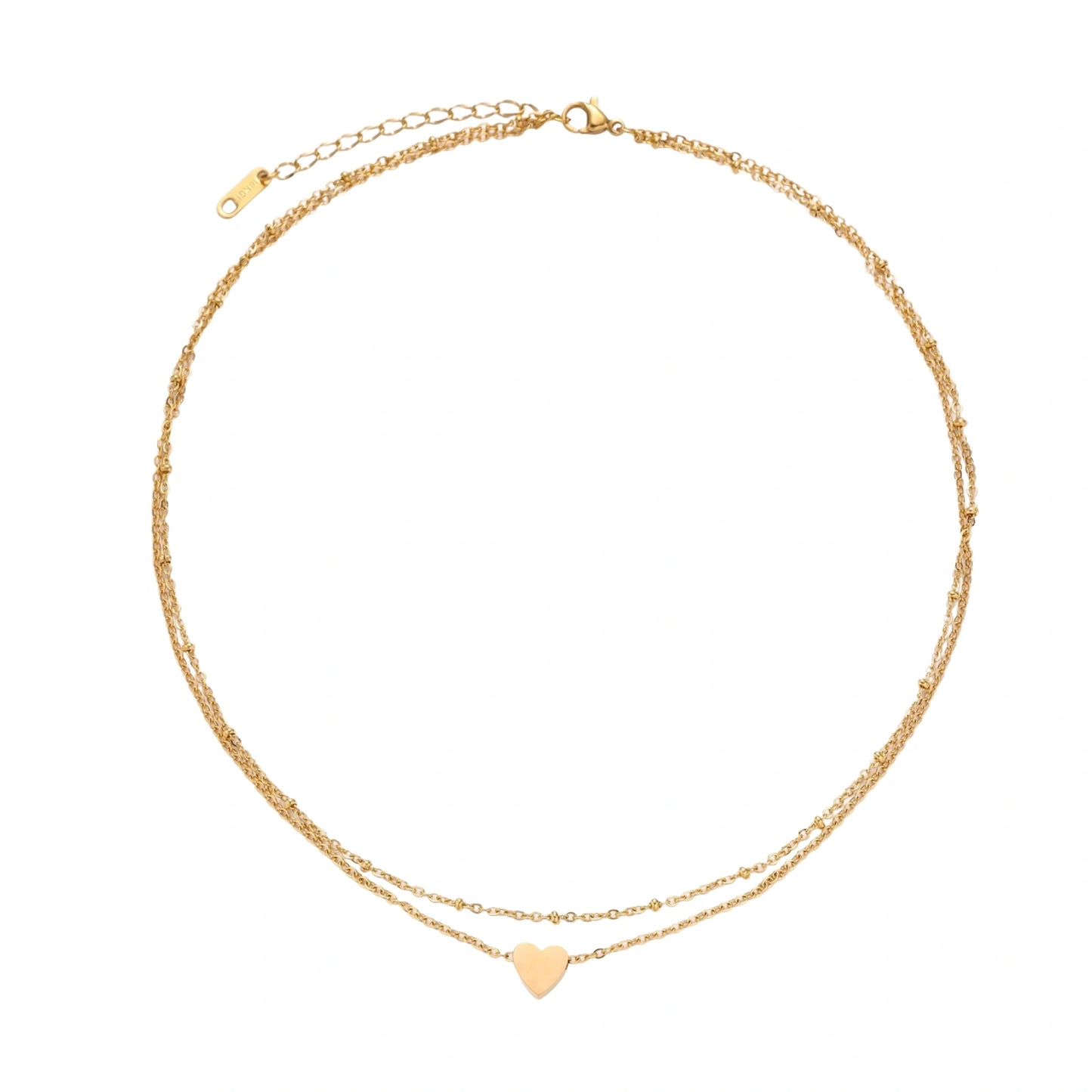 Layered Heart Necklace by Gabriella's Jewels