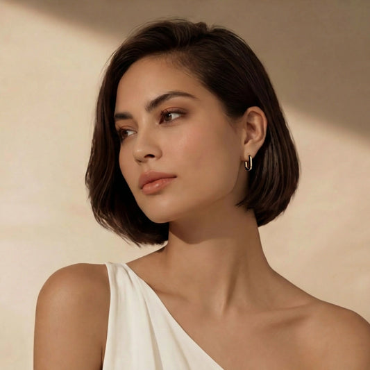 Contrast Hoop Earrings by Gabriella's Jewels