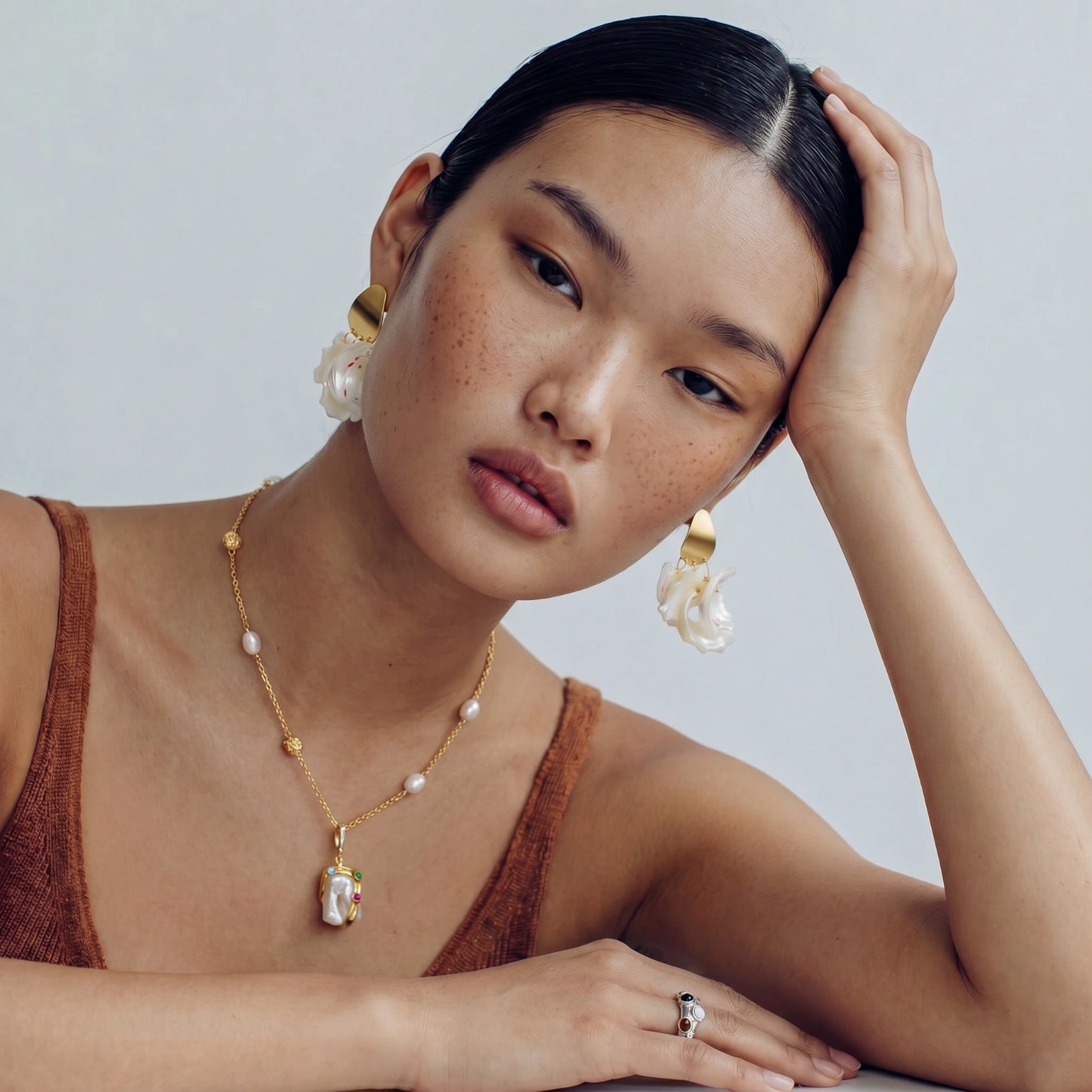 Baroque Bloom Necklace by Gabriella's Jewels