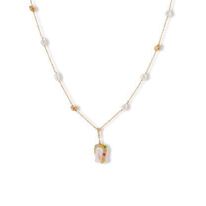 Baroque Bloom Necklace by Gabriella's Jewels