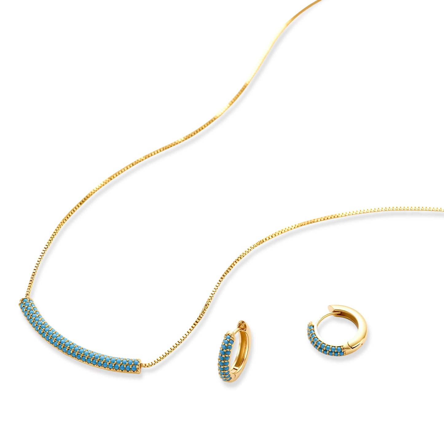 Azure Curve Jewelry Set by Gabriella's Jewels