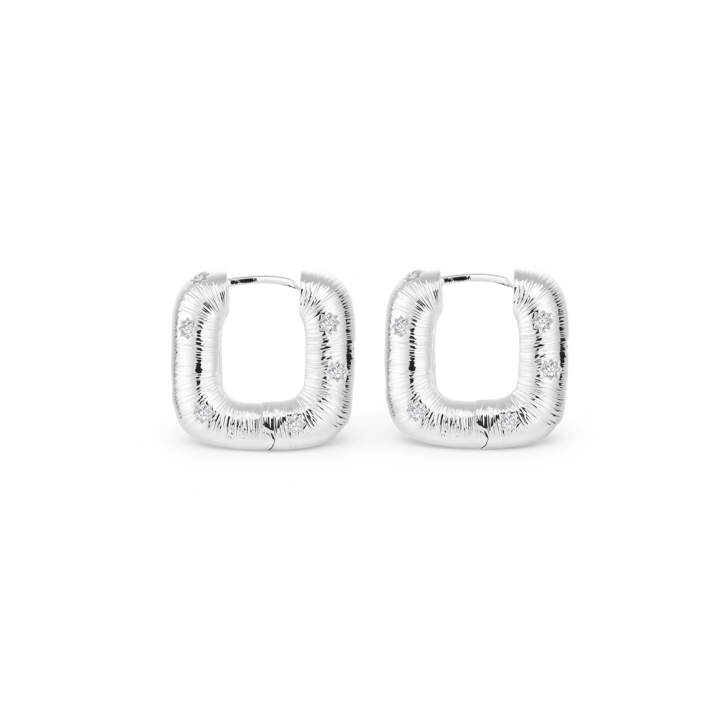 Textured Hoop Earrings by Gabriella's Jewels