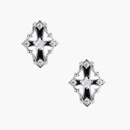 Celestial Cross Studs