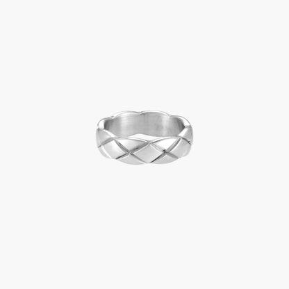 Quilted Steel Ring
