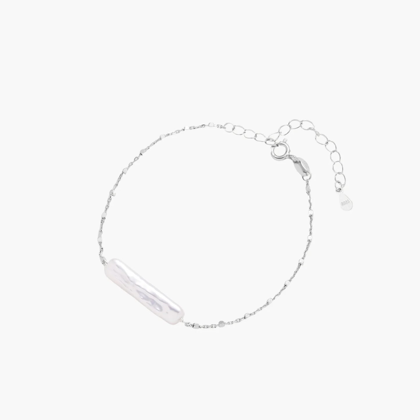 Baroque Pearl Chain Bracelet