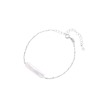 Baroque Pearl Chain Bracelet