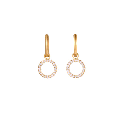 Halo Circle Hoops by Gabriella's Jewels