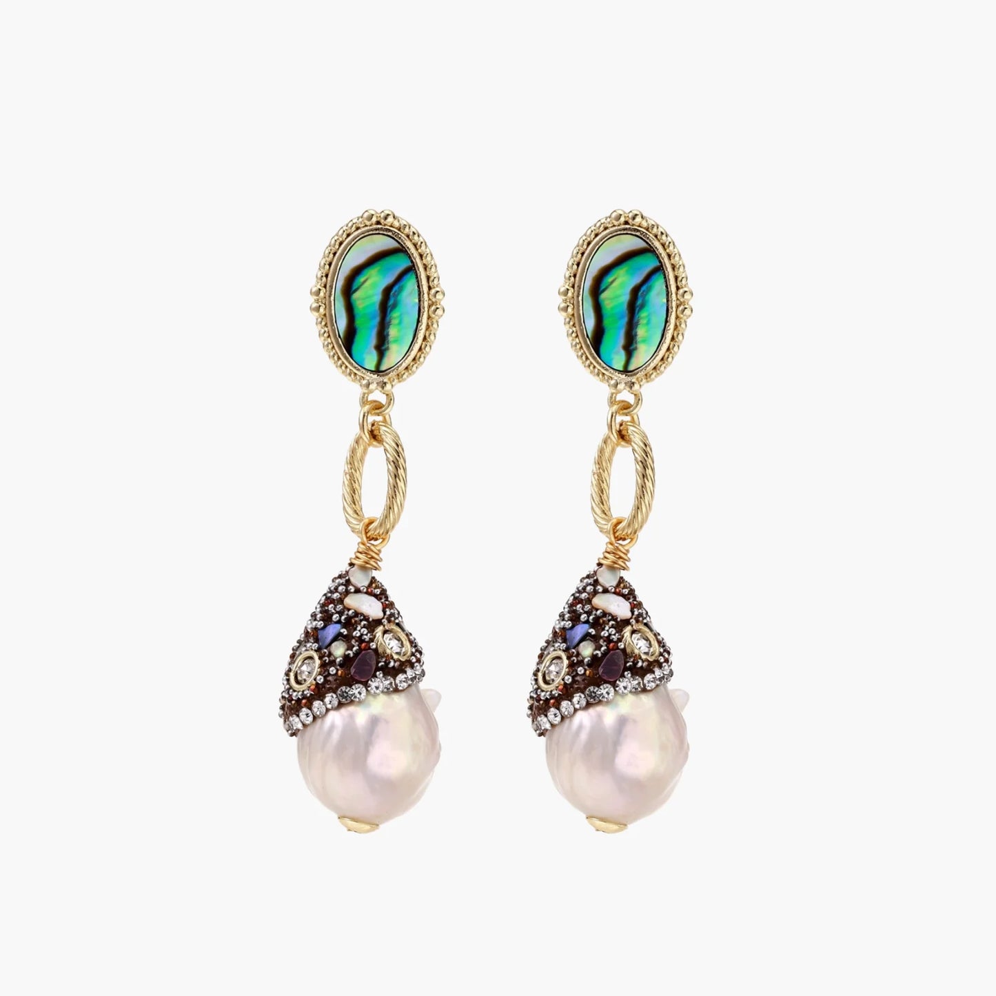 Baroque Pearl Statement Earrings