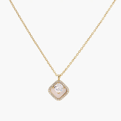Golden Halo Pearl Pendant
