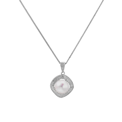 Halo Pearl Statement Necklace