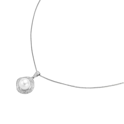Halo Pearl Statement Necklace