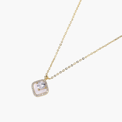 Golden Halo Pearl Pendant