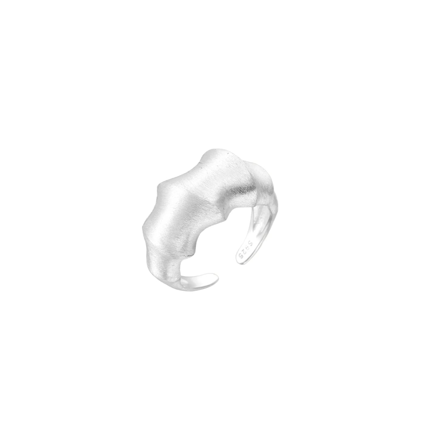 Liquid Silver Statement Ring by Gabriella's Jewels