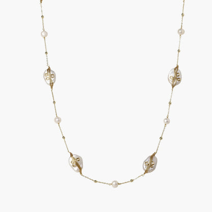Baroque Pearl Garden Necklace