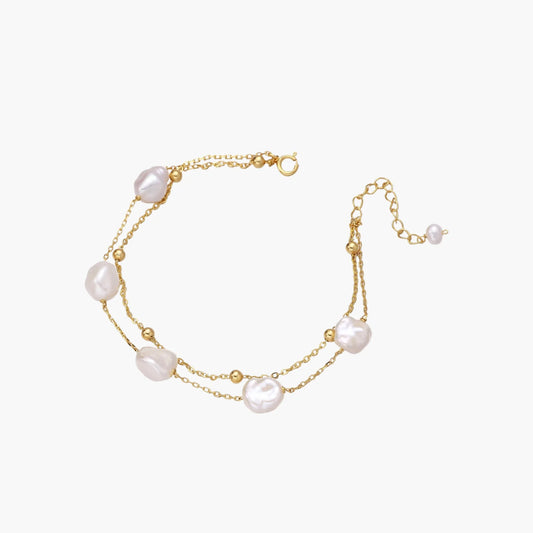 Baroque Pearl Layered Bracelet