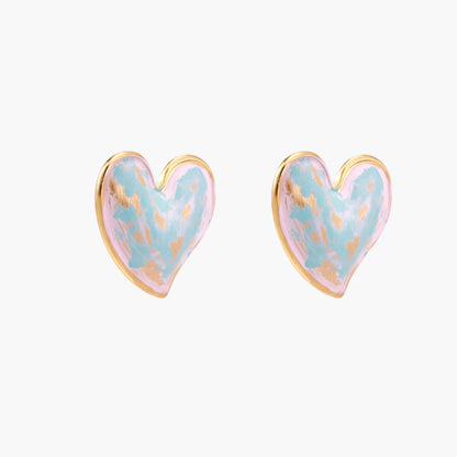 Dreamy Heart Studs