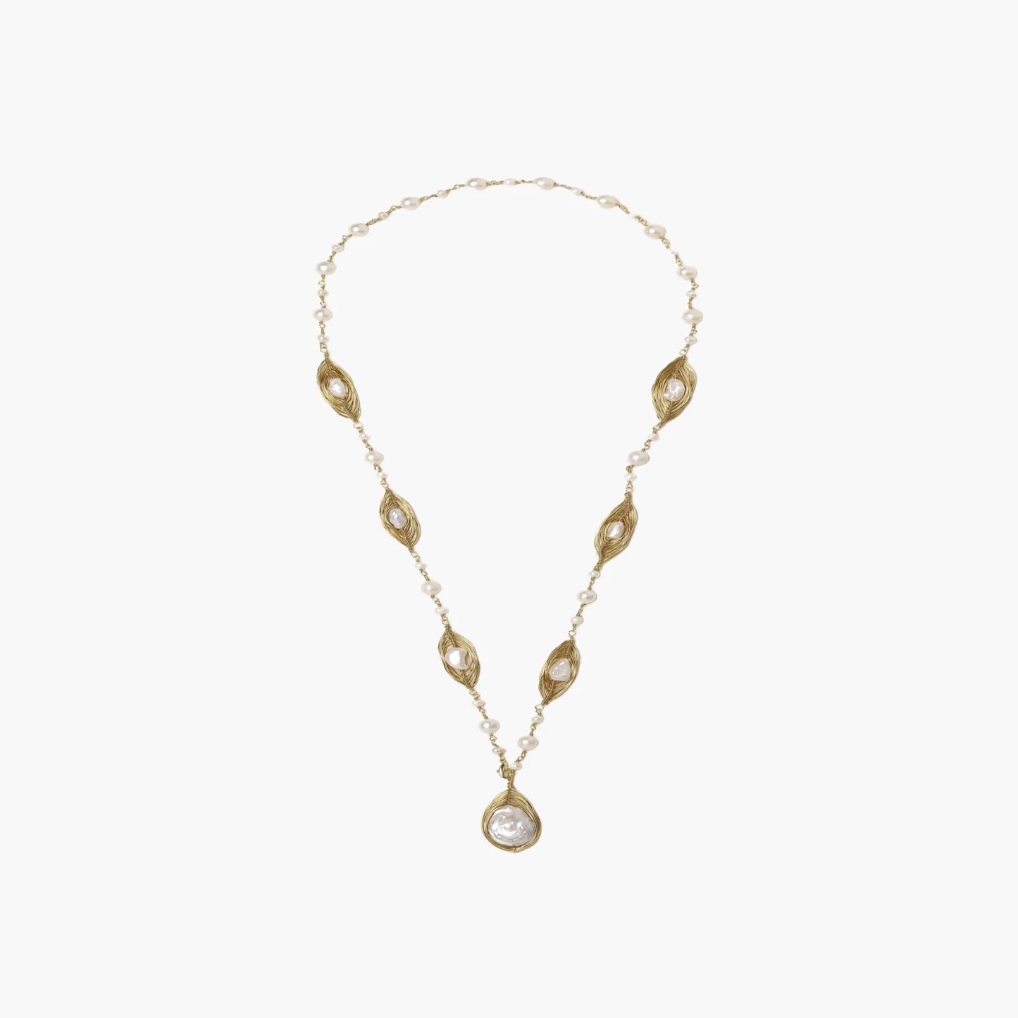 Baroque Pearl Garden Necklace