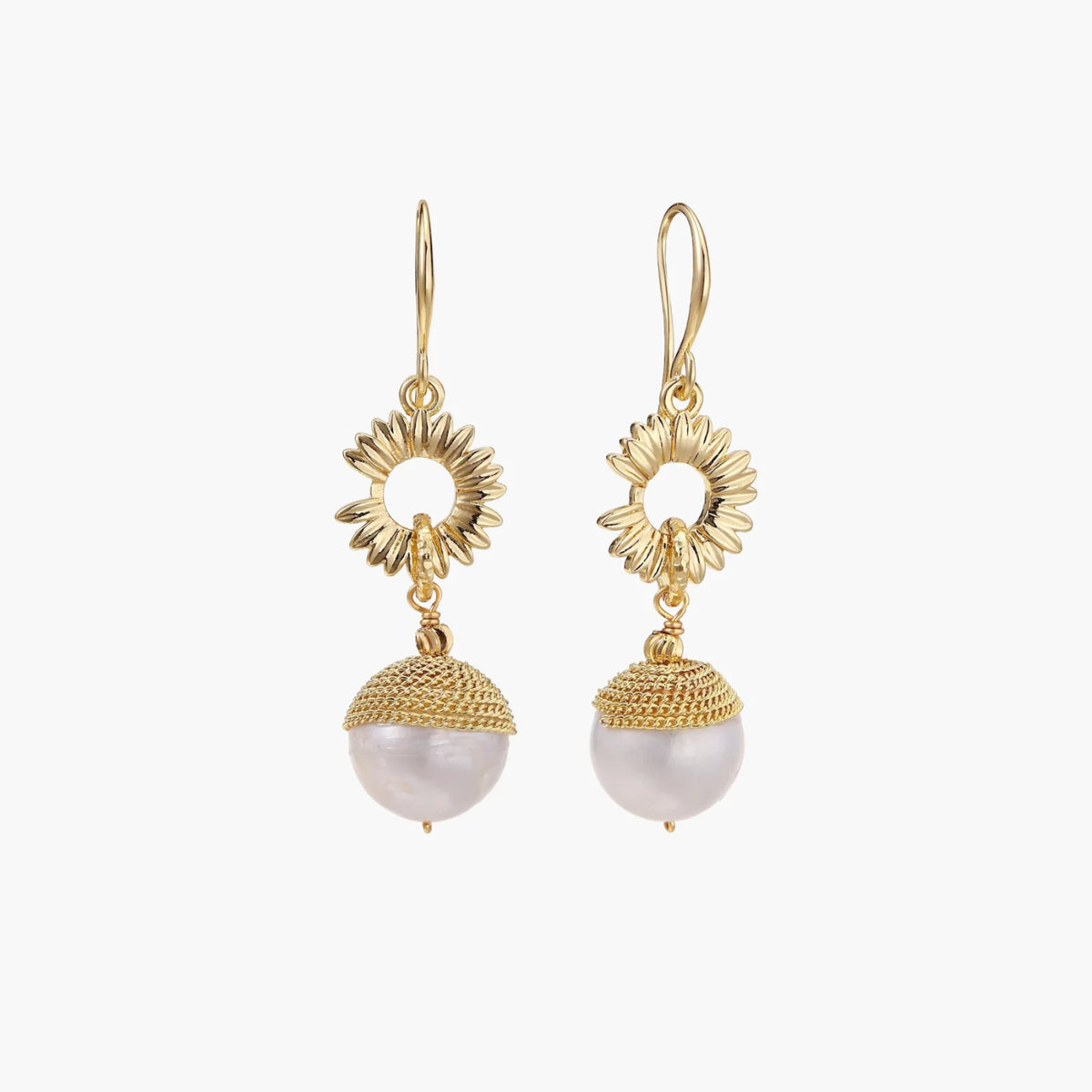 Sunburst Pearl Dangles