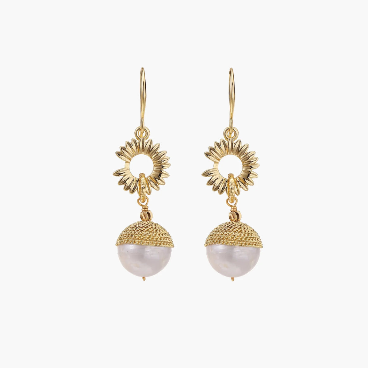 Sunburst Pearl Dangles