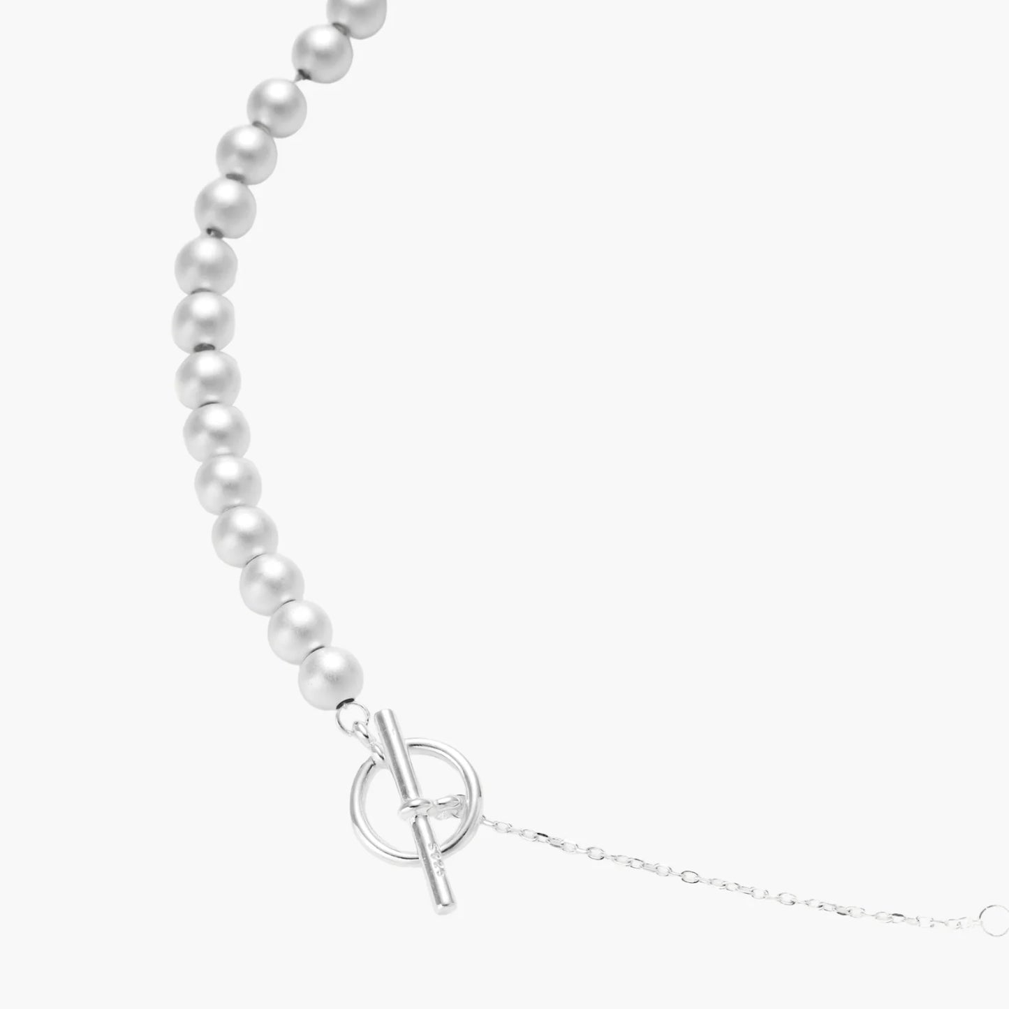 Silver Sphere Gradient Necklace