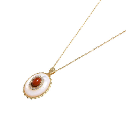 Amber Cameo Pendant by Gabriella's Jewels