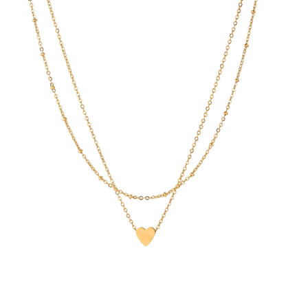 Layered Heart Necklace by Gabriella's Jewels