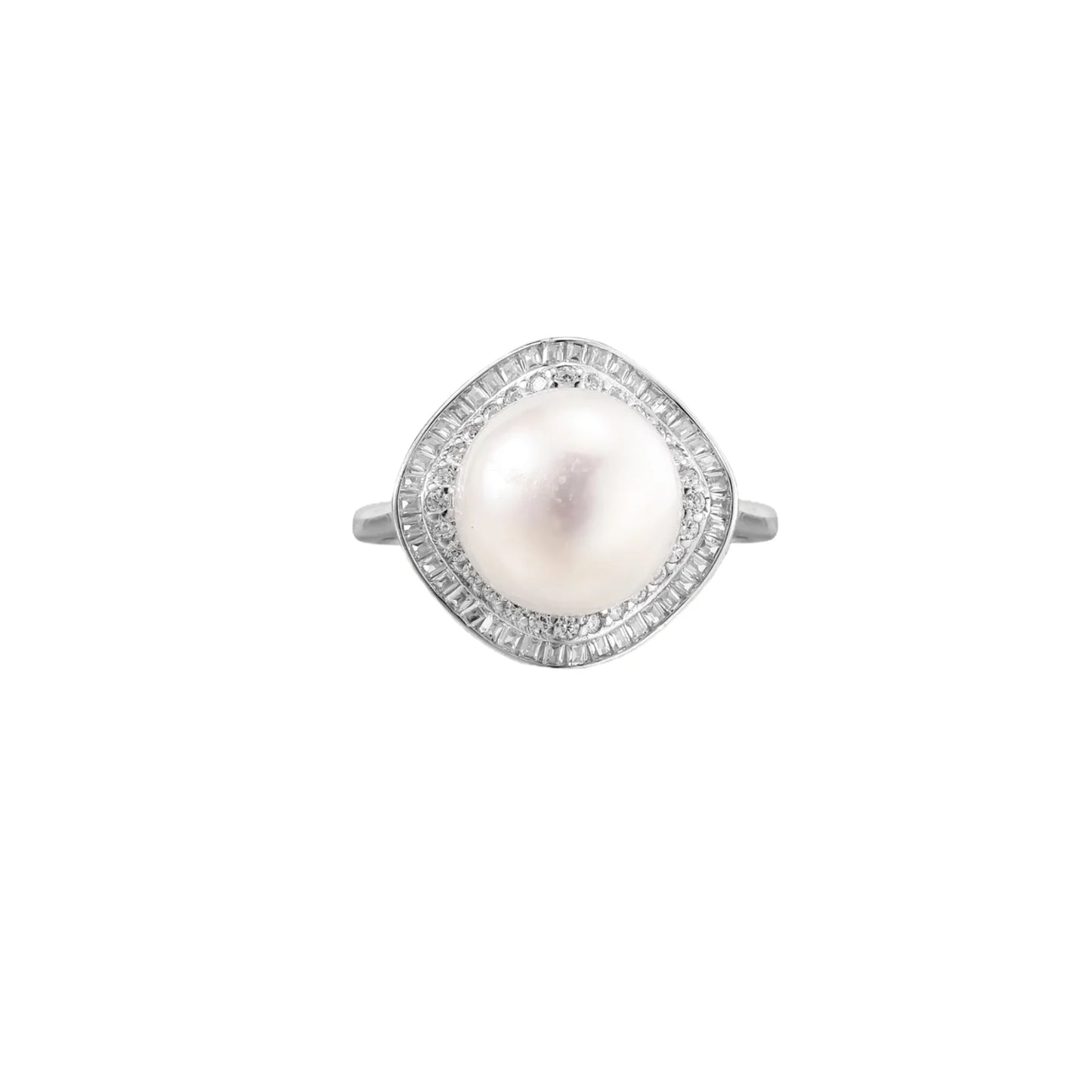 Pearl Halo Dreams Ring by Gabriella's Jewels