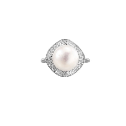 Pearl Halo Dreams Ring by Gabriella's Jewels