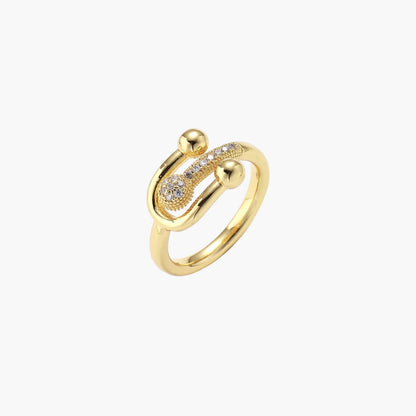 Safety Pin Statement Ring