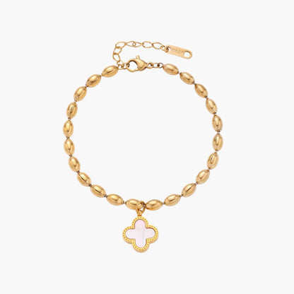 Lucky Clover Beaded Bracelet
