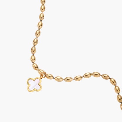 Lucky Clover Beaded Bracelet