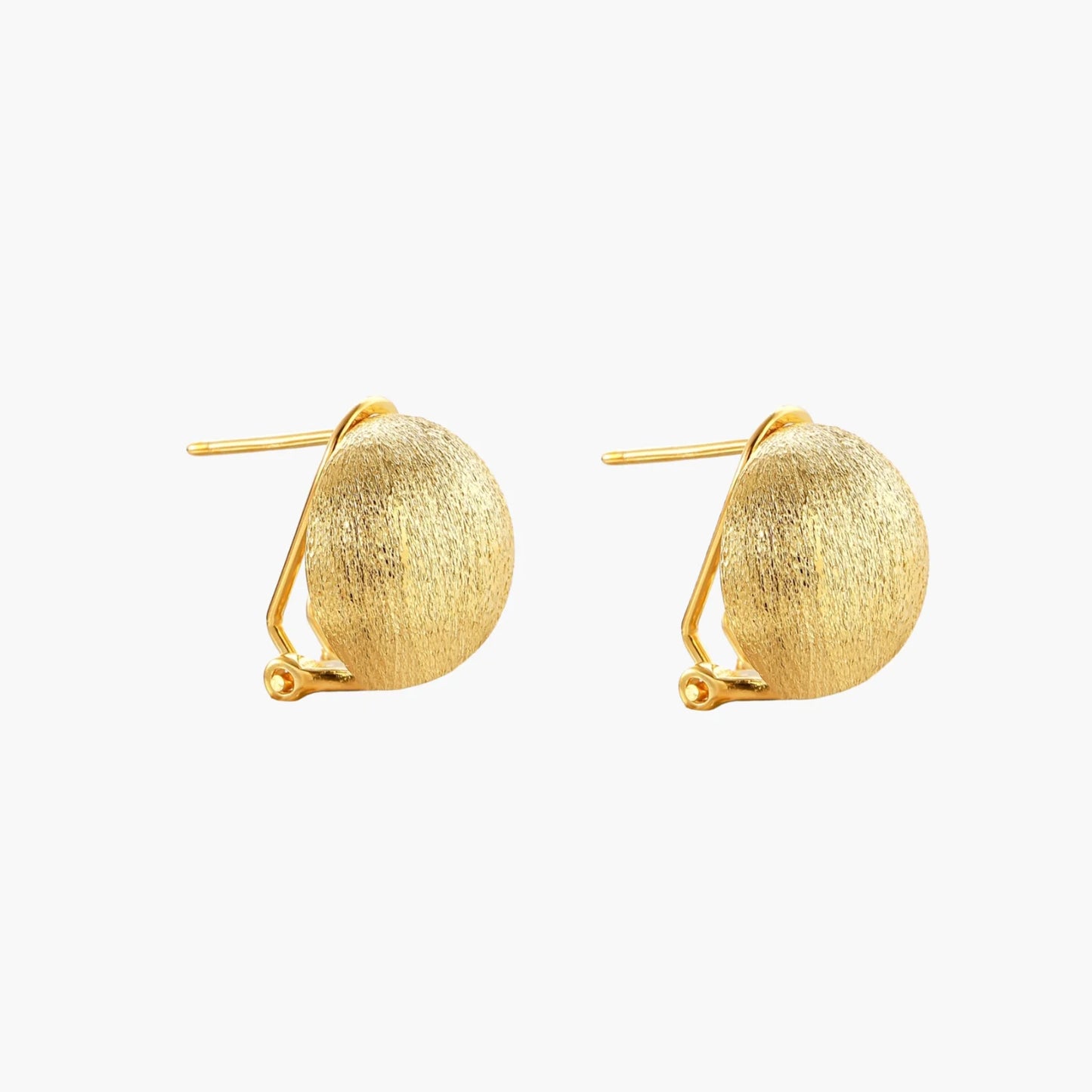 Brushed Gold Dome Clips