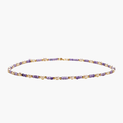 Amethyst Pearl Harmony 18K Gold Vermeil Necklace
