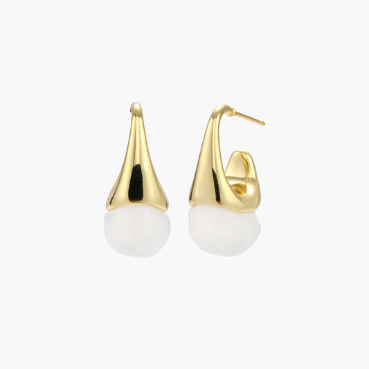 Sculptural Cone Hoops