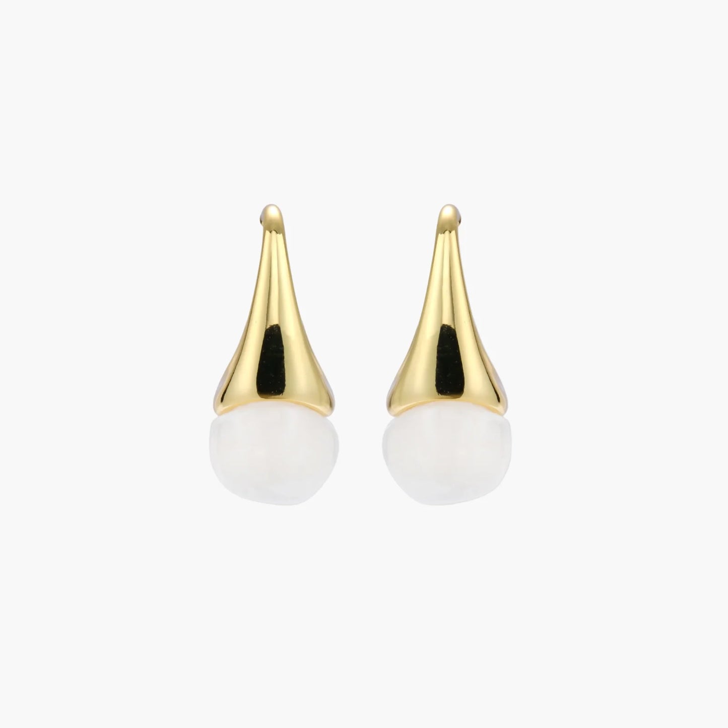 Sculptural Cone Hoops