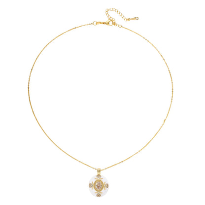 Golden Medallion Necklace by Gabriella's Jewels