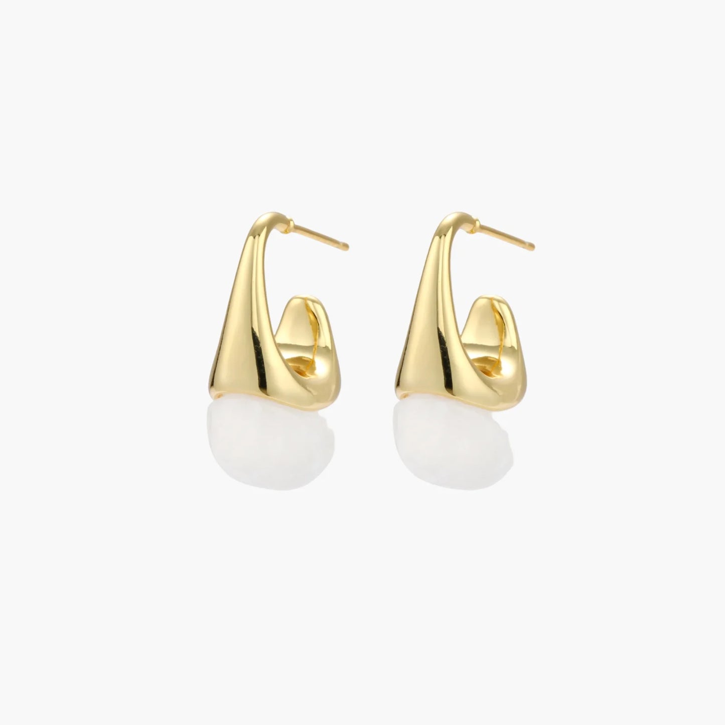 Sculptural Cone Hoops