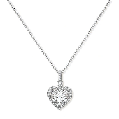 Heart of Light Moissanite Necklace by Gabriella's Jewels