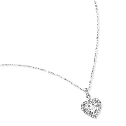 Heart of Light Moissanite Necklace by Gabriella's Jewels