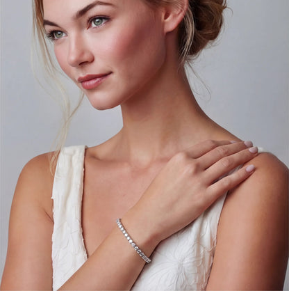 Eternal Sparkle Tennis Moissanite Bracelet by Gabriella's Jewels
