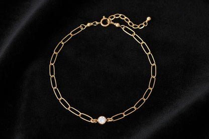 14/20 Gold Filled 4mm Lab Grown Diamond Bracelet