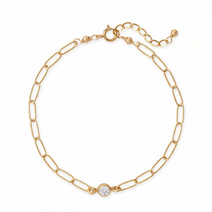 14/20 Gold Filled 4mm Lab Grown Diamond Bracelet