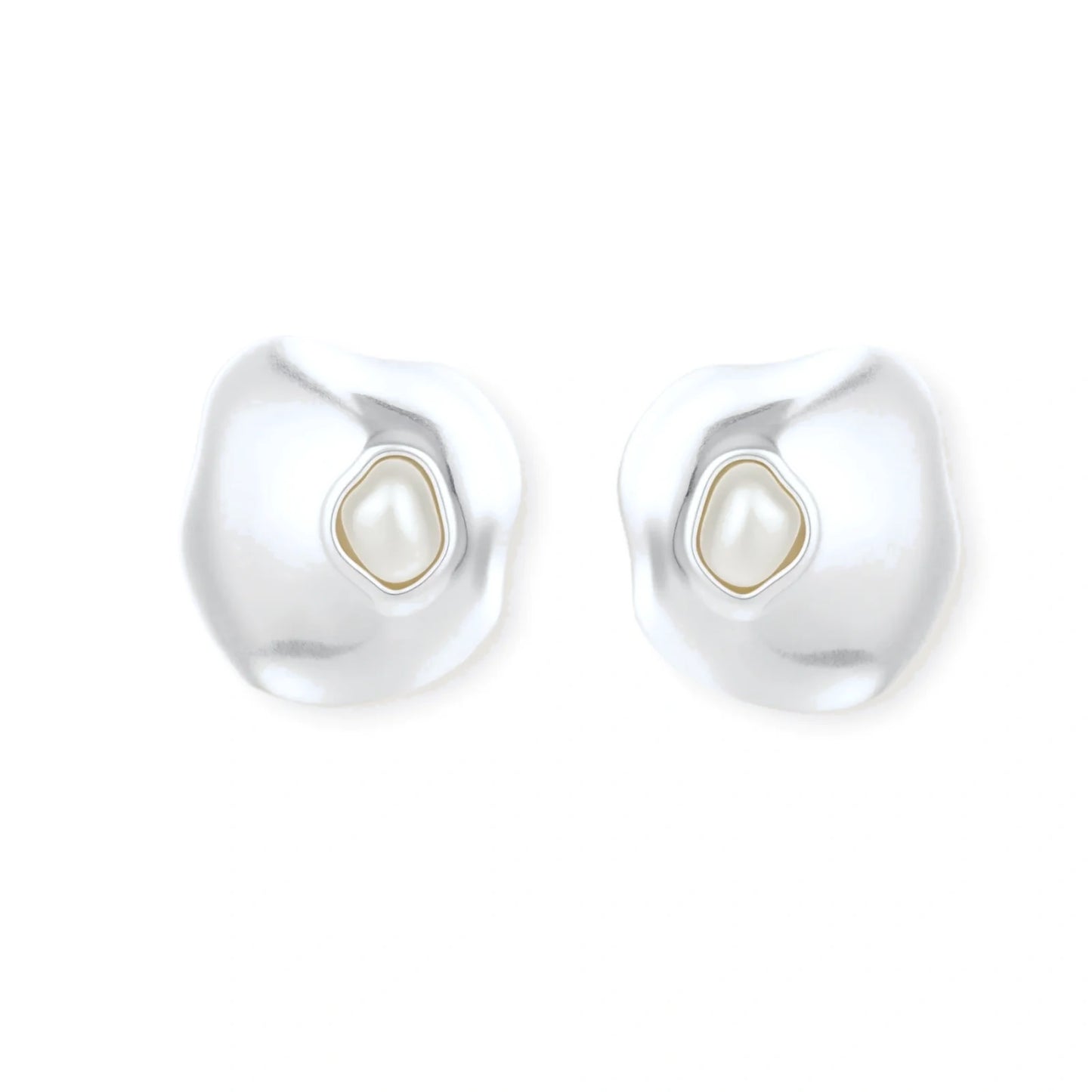 Flow Pearl Studs by Gabriella's Jewels