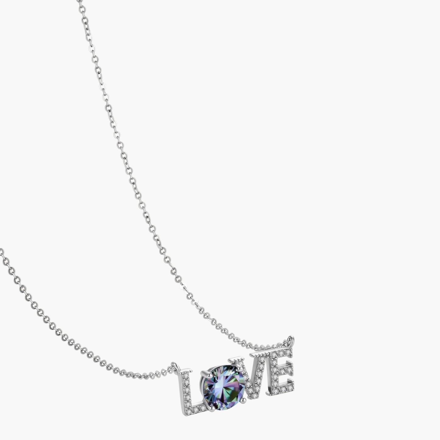 LOVE Moissanite Necklace